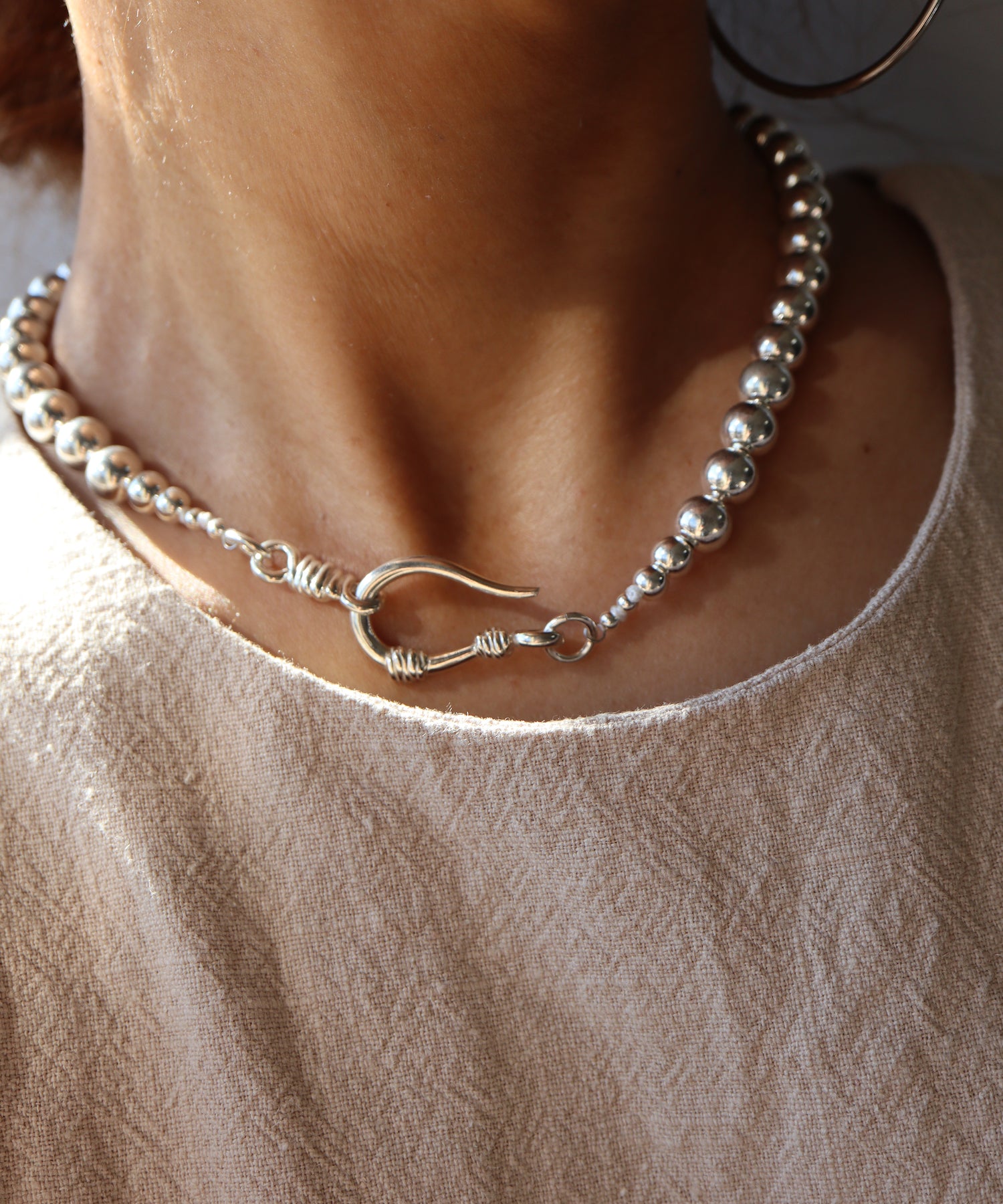 S925 Pearl Beaded Necklace